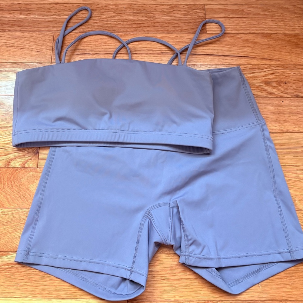 Amazon Two Piece Seamless Workout Set Lilac